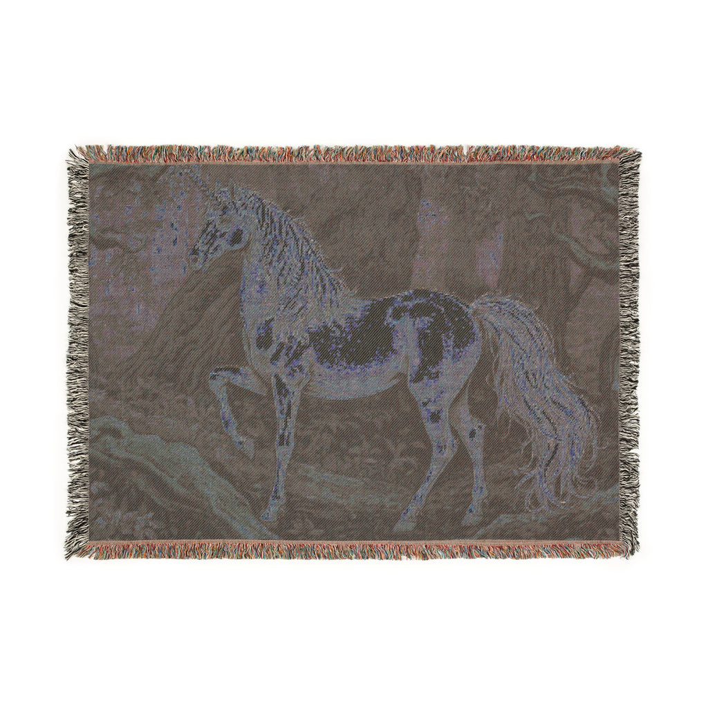 Mystical Horse Tapestry Woven Blanket