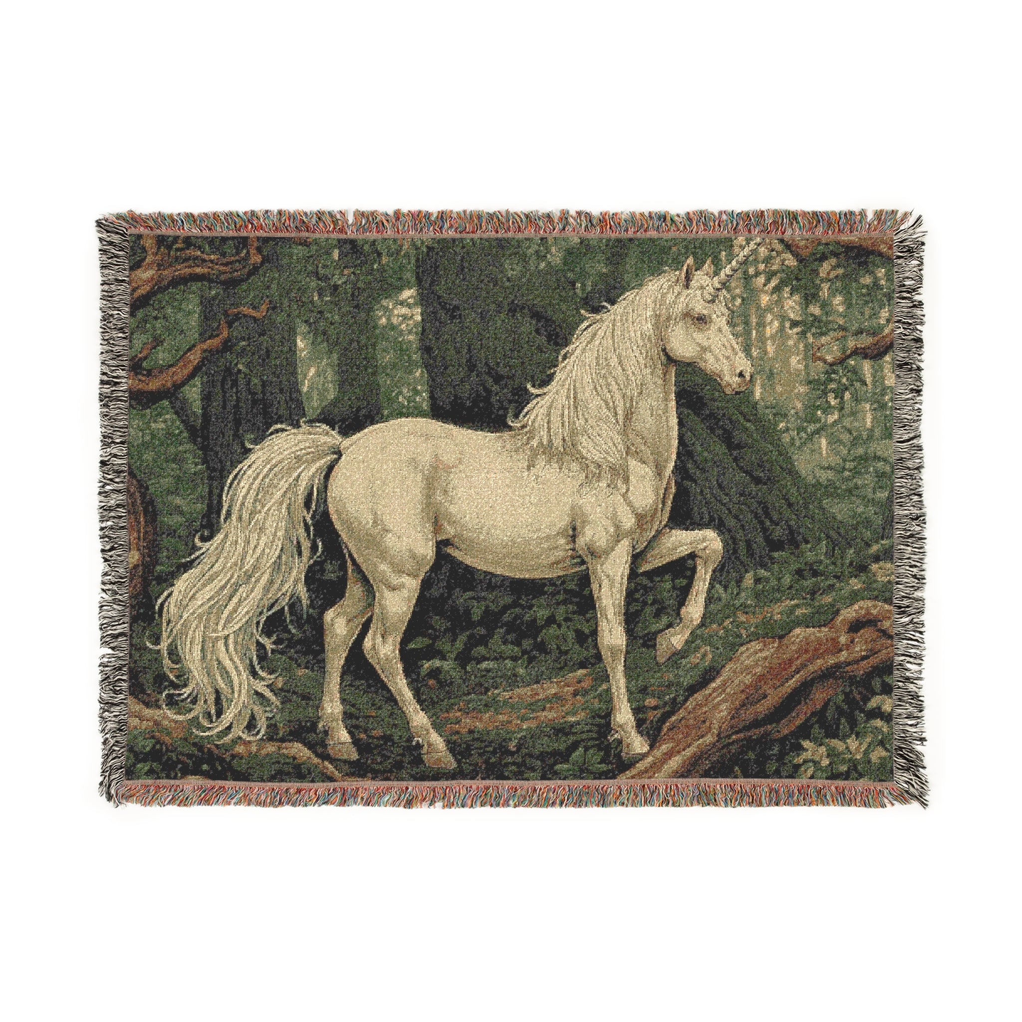 Mystical Horse Tapestry Woven Blanket