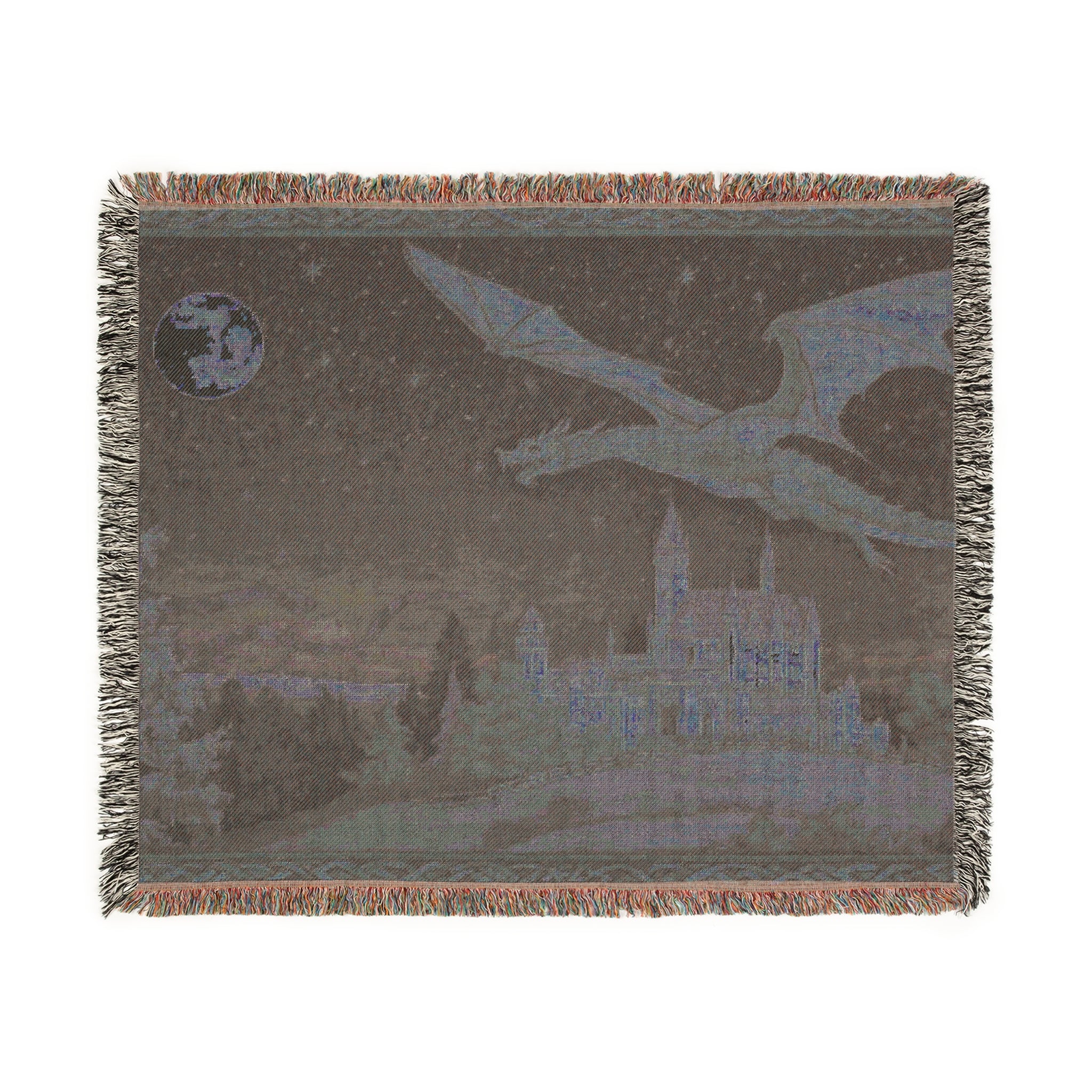 Moonlight Dragon Woven Blanket