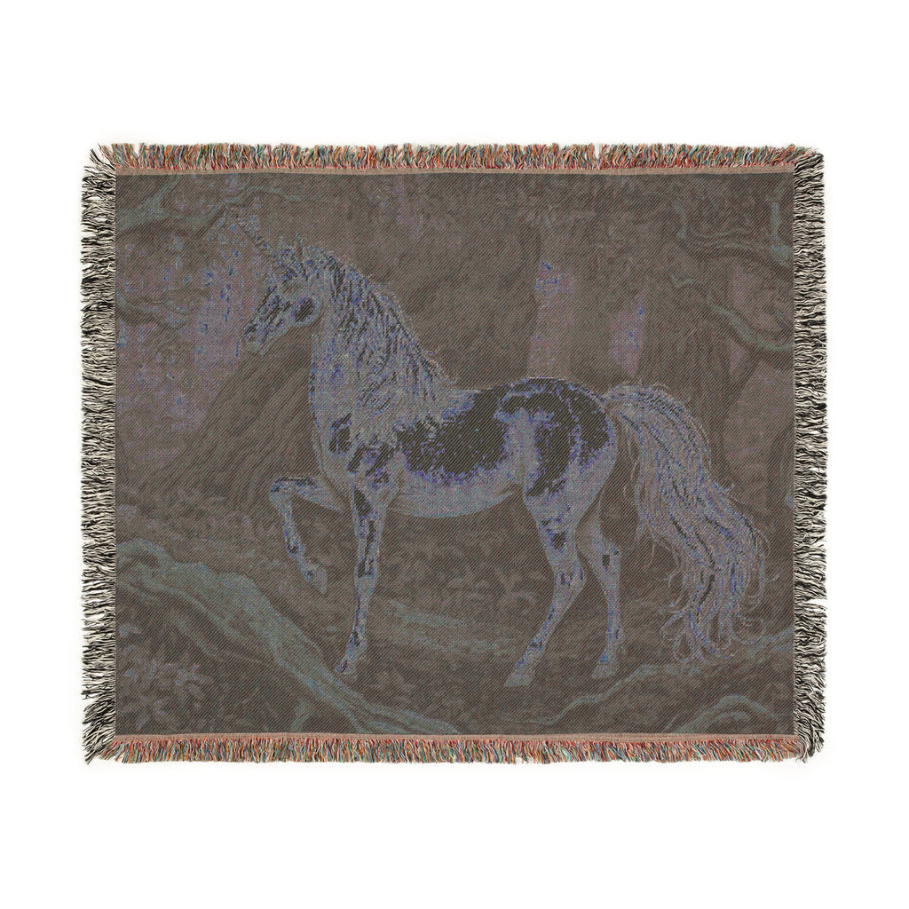 Mystical Horse Tapestry Woven Blanket