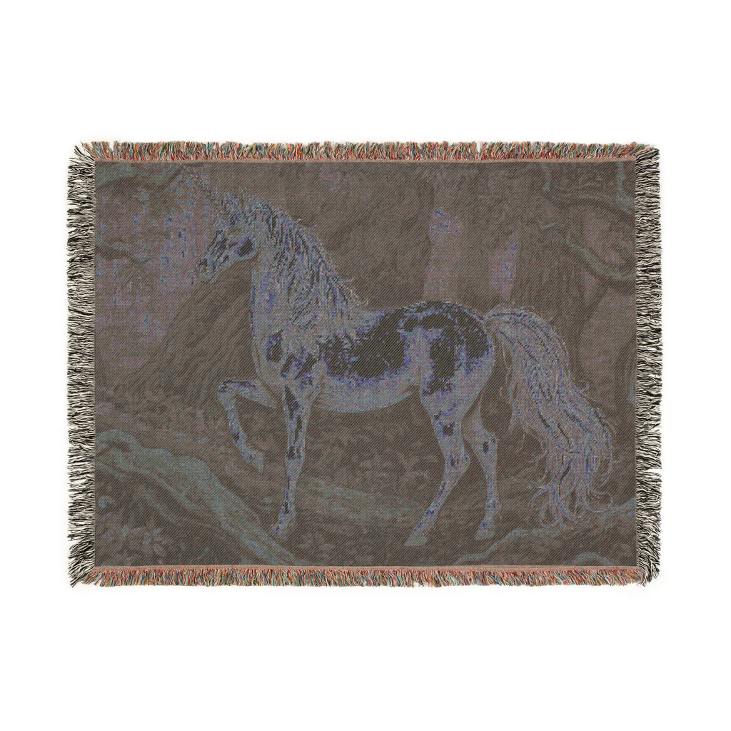 Mystical Horse Tapestry Woven Blanket
